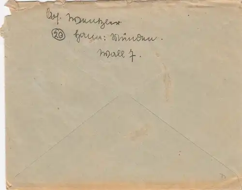 GG Airfeldpost Munich à Varsovie avec contenu de la lettre