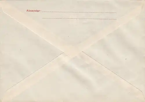 GG: entier U2/02, blanc avec un carnet de lettres inséré, rarement parce que souvent utilisation