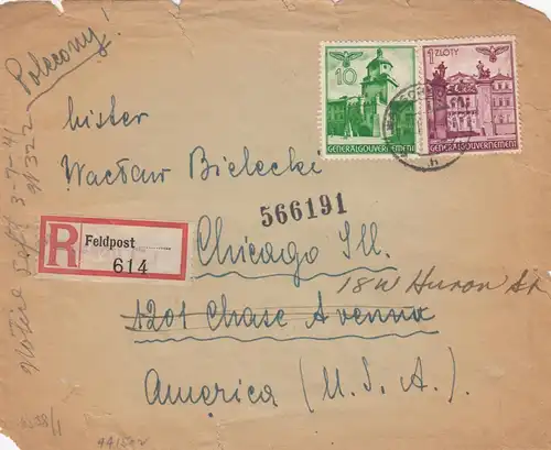 GG: États-Unis: Poste de terrain/surimpression recommandé Varsovie à Chicago, porto-festival