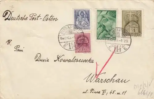 GG Hongrie: Lettre de Budapest à Varsovie, censure