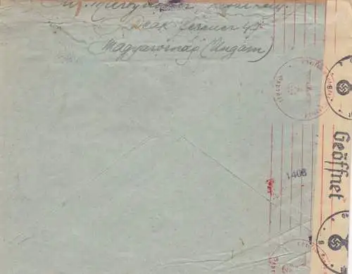 GG Hongrie: Lettre à Cracovie, censure