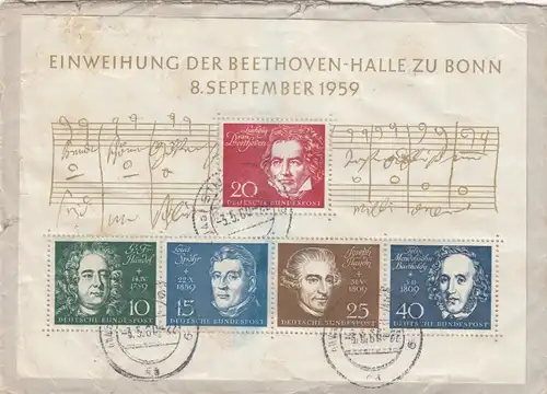 1960 Eilbots de Stuttgart en Angleterre, arrière Beethoven Block
