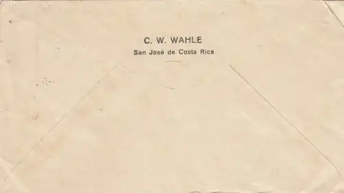 1929 San José des Costa Rica to Alststaeten/Switzerland