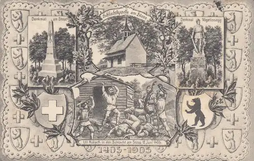 1905: Ansichtskarte Apenzell nach Alstsädten