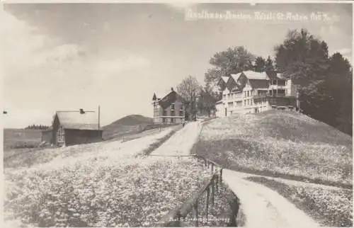 1934: Ansichtskarte Schweiz St. Anton, Gasthaus Pension Rössli