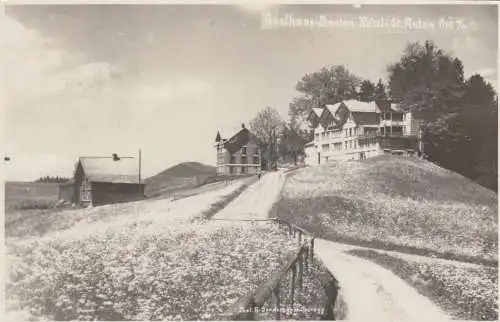 1934: Carte de vue Suisse St. Anton, Hostal Pension Rössli