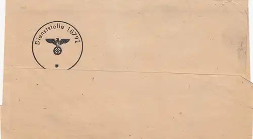 Zeitungsdrucksache Streifband Panzerfaust Posen nach Stolberg/Harz