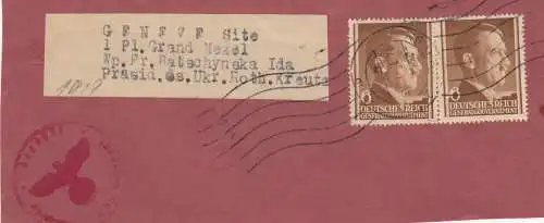 GG versch. Ausschnitte Streifbänder in die Schweiz - mit Zensur, interessant