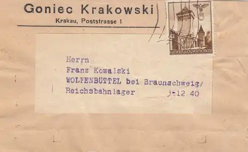 GG Bande de presse, impression Goniec Krakowski après Wolfenbüttel