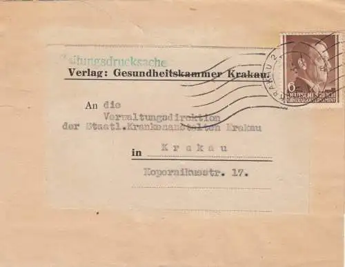 GG Zeitungsdrucksache Streifband Gesundheitskammer Krakau