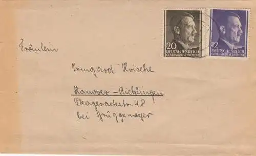 GG Zeitungsdrucksache Streifband mit 32Gr. frankiert nach Hannover