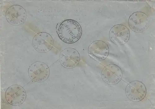 GG Acceptation de lettre R Biologen à Wloszczowa, Porto 148, Oberrand HHZ