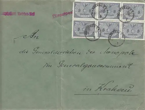 GG Service 2. Equipé, porto, rare MeF, Varsovie-Cracovie