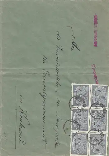 GG Service 2. Equipé, porto, rare MeF, Varsovie-Cracovie