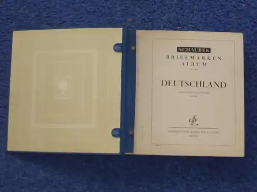 Schaubeck Album, Deutschland, groß, dick, schwer, noch wenige Marken enthalten