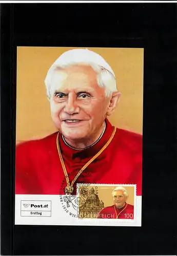 Carte maximum du pape Benoît XVI FDC