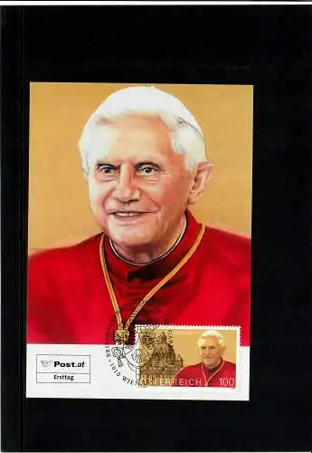 Carte maximum du pape Benoît XVI FDC