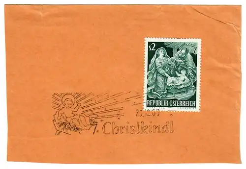 Briefausschnitt Christkindl 1963