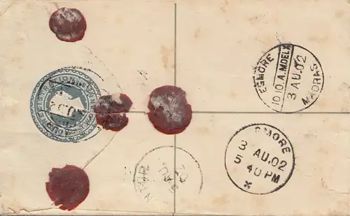 India: 1902 registered Guntur to Madras and back