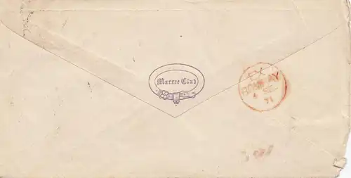 India 1871:  letter to London