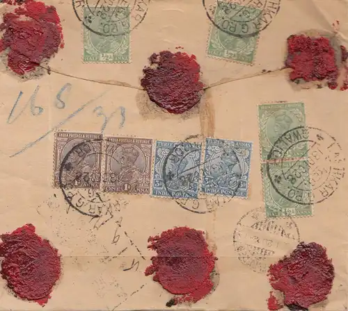 India 1928: registered Value Cashkar to Java