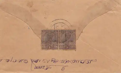India 1927: letter to Saigon, Taxe