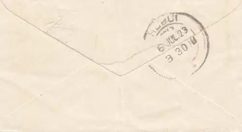 India 1923: small letter to Hubli