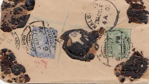 India 1902: small letter to Bombay