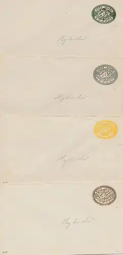 India: 4x unused different covers