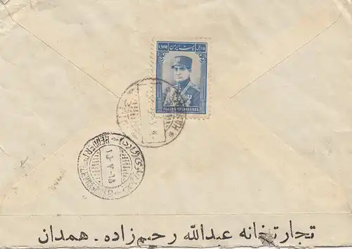 letter Hamadan to Hambourg. .