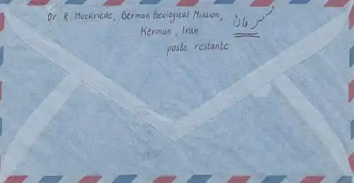 via air mail  Kerman to Marburg