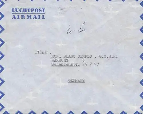 Téhéran to Mont Blanc à Hambourg. - Assis.