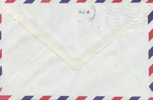 Iraq: 1998 air mail Baghdad to Saldenburg