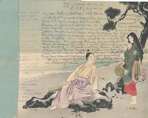Japon 1911; Moji to Philadelphie, very interessting