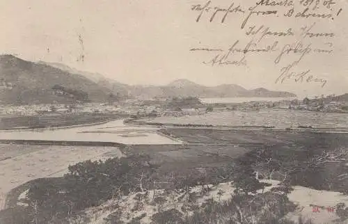 Japon 1905: post card Manta to Hambourg