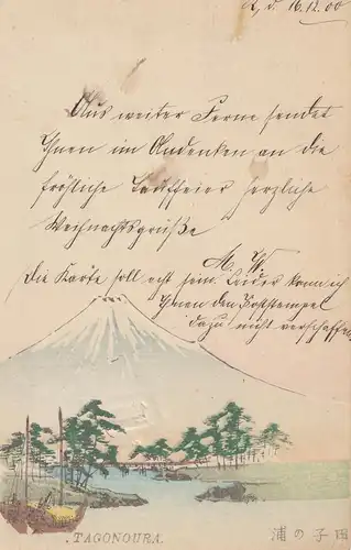 Japon 1900: Tagonoura to Rathen - Leipzig