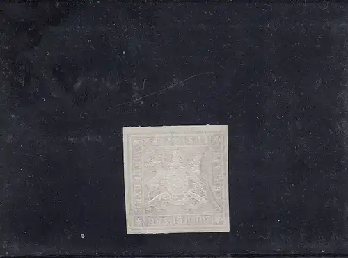 Wurtemberg: Min. 42b, Arcenfeld 6, cacheté Stuttgart, BPP Attest
