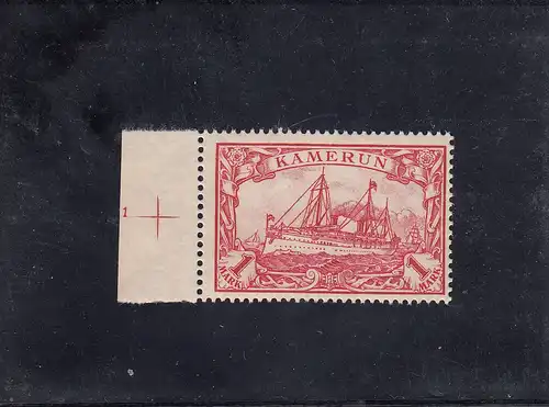 Kamerun: MiNr. 16, postfrisch, mit Platten Nr. 1