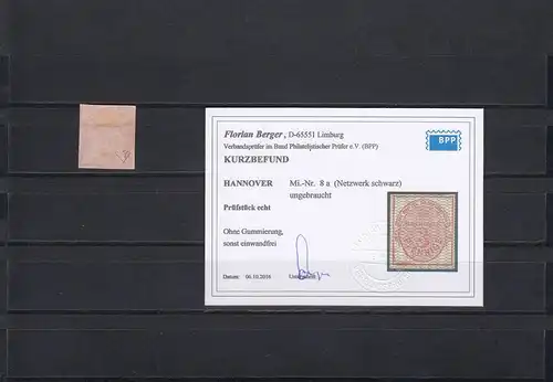 Hannover, Min. 8a, inutilisé, BPP résultat