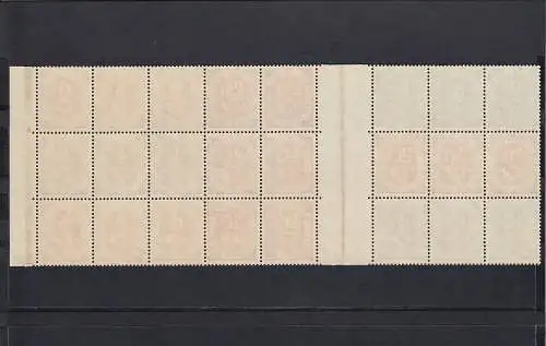 Bund: MiNr. W21 et W22 ainsi que d'autres, frais de port