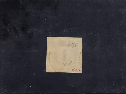 Baden: MiNr. 1a, gestempelt Ringstempel 19, altes BPP Attest