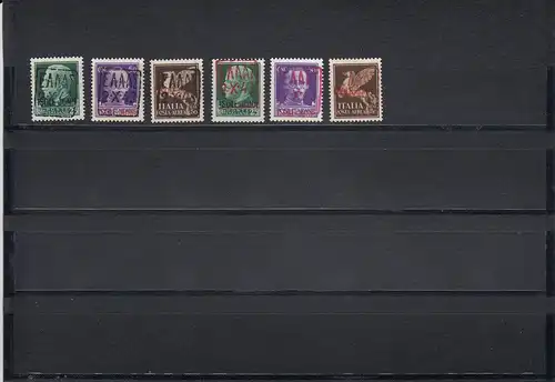 Zante: MiNr. 1 - 3I und 1-3II, Falz