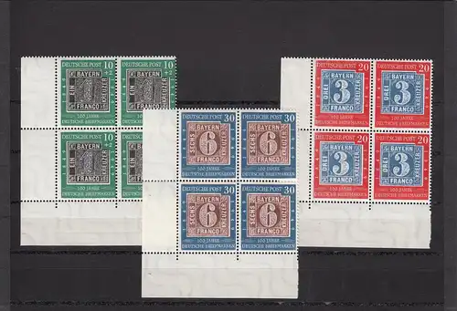 Bund: MIN. 113-115, Eckrand Quaderblock VE3, post-fraîchissement