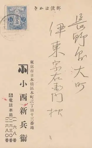 Japan post card incountry