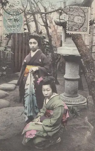 Japon 1910: post card to Paris