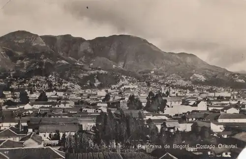 Colombia 1928: post card Bogota, Costado Oriental, to Wolfersdorf/Thüringen