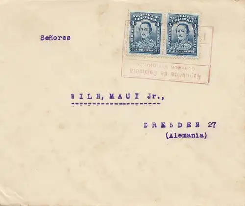 Colombia letter to Dresde