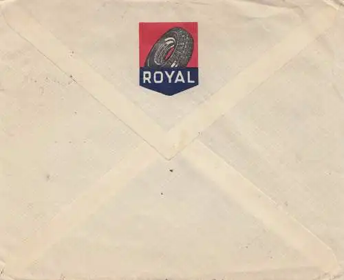 Colombia 1940: Bogota to New York - air mail, Royal pneu