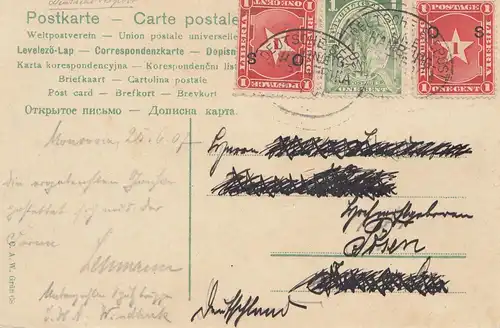 Liberia: 1907: post card Monrovia - Deutsche Seepost - to Germany