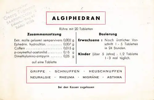 Maroc 1958: Casablanca to Sarrebruck; German text, Medicine